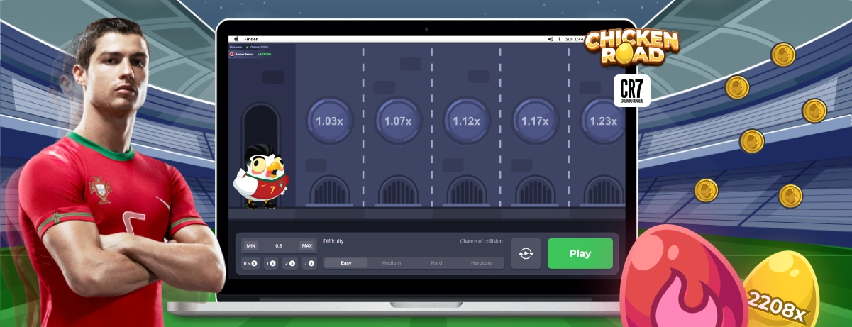 Chicken Road Theme and Graphics.